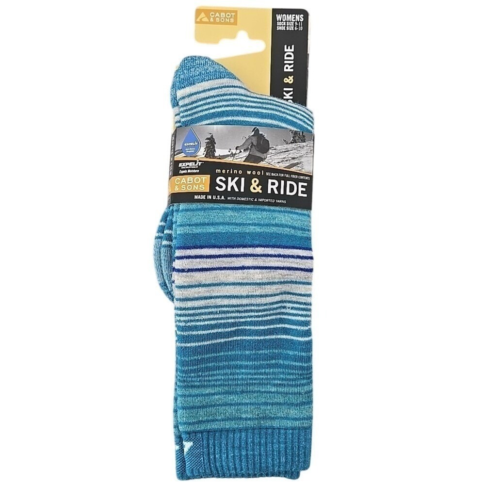 Cabot and Sons NWT  Ski & Ride Women‎ Socks 64% Merino Wool 1 Pair